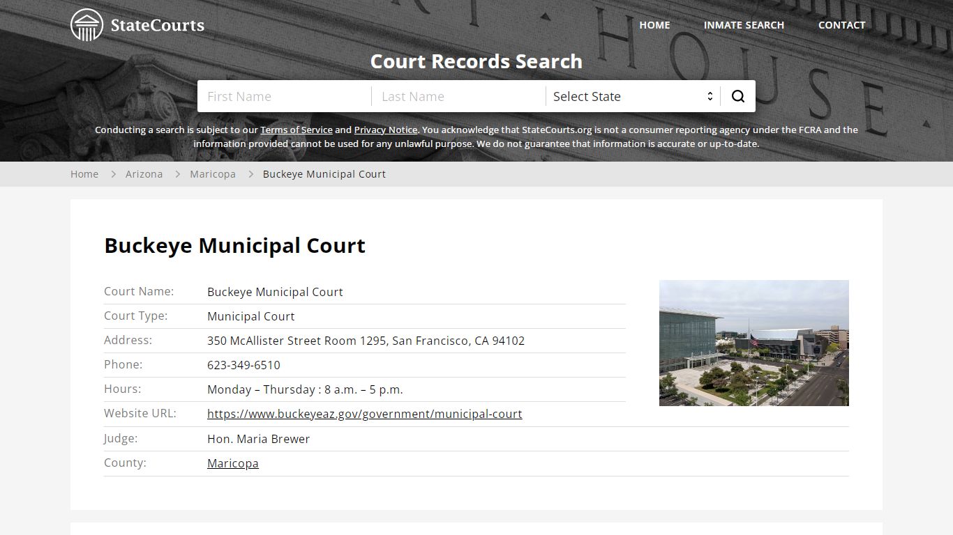Buckeye Municipal Court, Maricopa County, AZ - StateCourts
