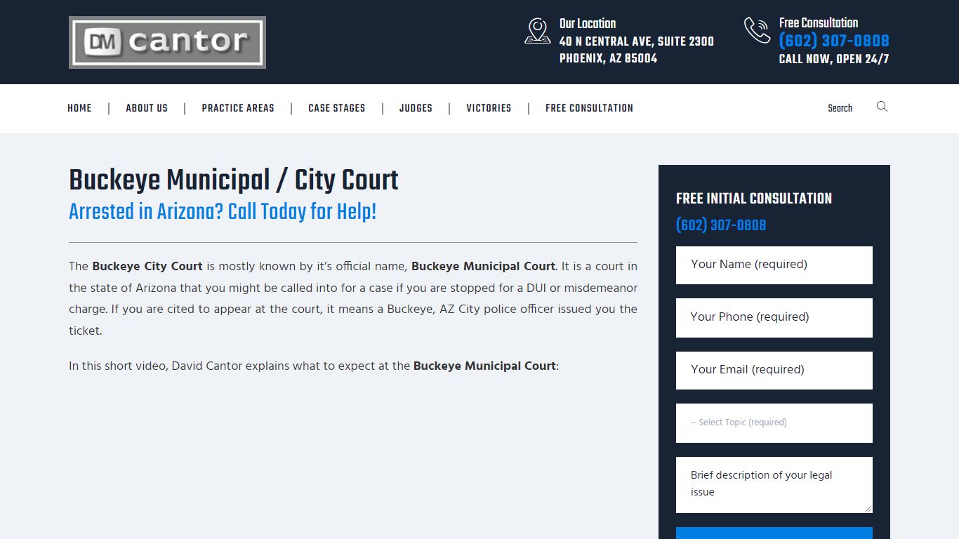 Buckeye Municipal / City Court - Buckeye, AZ - DM Cantor